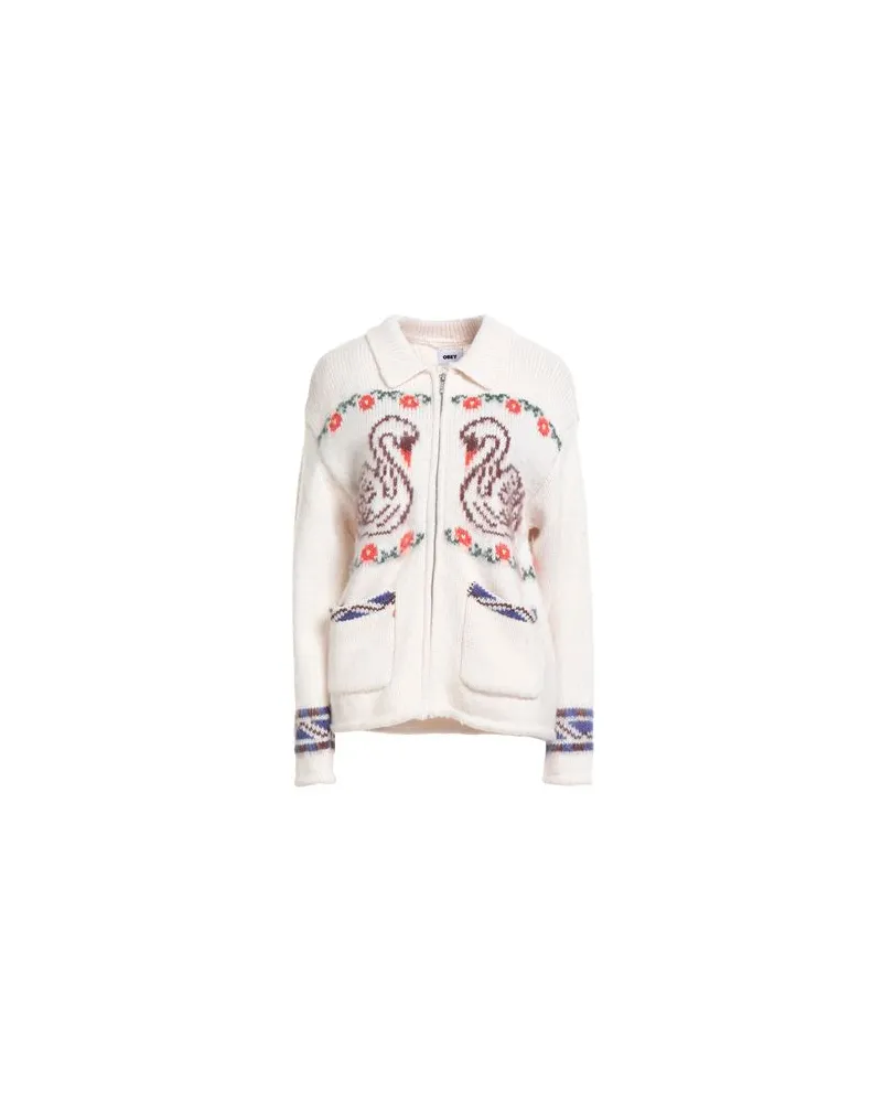Obey STRICKWAREN - Strickjackenauf YOOX.COM Elfenbein