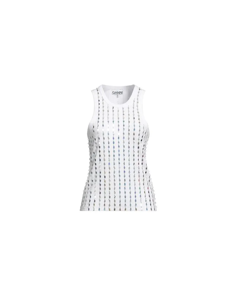 Ganni TOPS - Topsauf YOOX.COM Weiß