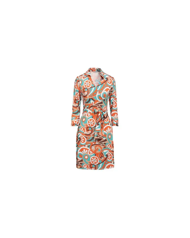 Camicettasnob KLEIDER - Midi-Kleiderauf YOOX.COM Orange