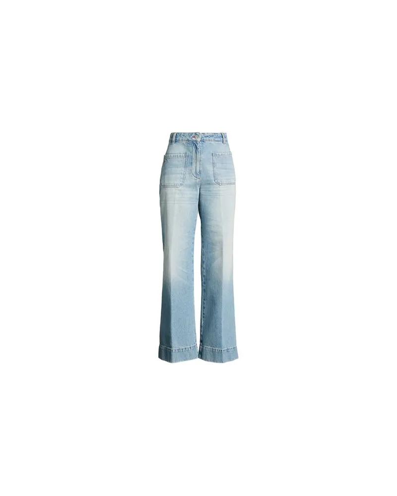 Victoria Beckham HOSEN & RÖCKE - Jeanshosenauf YOOX.COM Blau