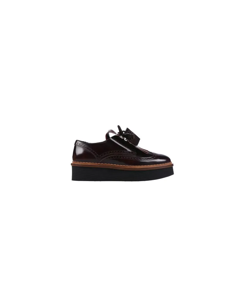 TOD'S SCHUHE - Schnürschuheauf YOOX.COM Bordeaux