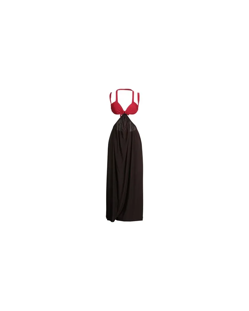 SIEDRES KLEIDER - Maxi-Kleiderauf YOOX.COM Dunkelbraun