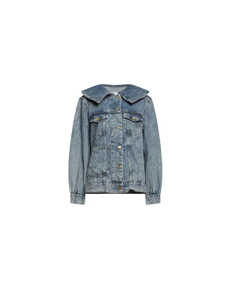 Ganni JACKEN & MÄNTEL - Jeansjacken/Mäntelauf YOOX.COM Blau