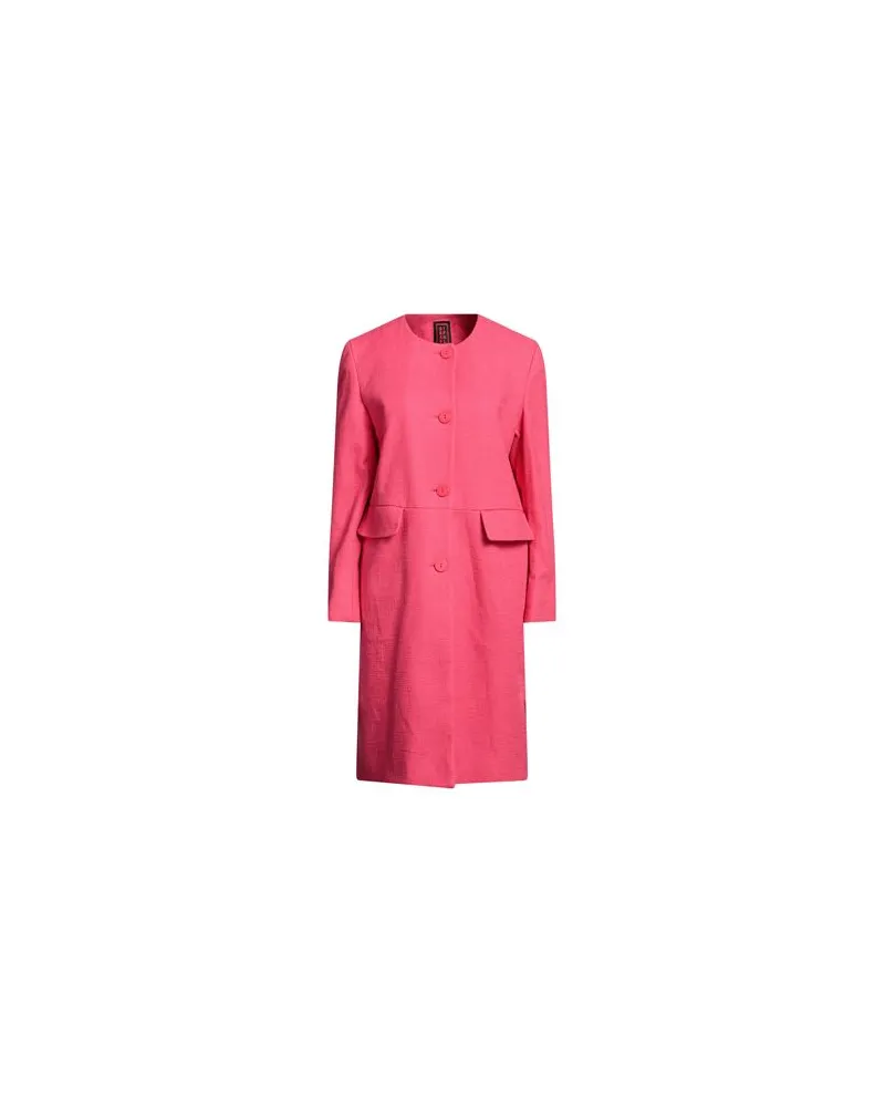 Stefanel JACKEN & MÄNTEL - Mäntelauf YOOX.COM Fuchsia