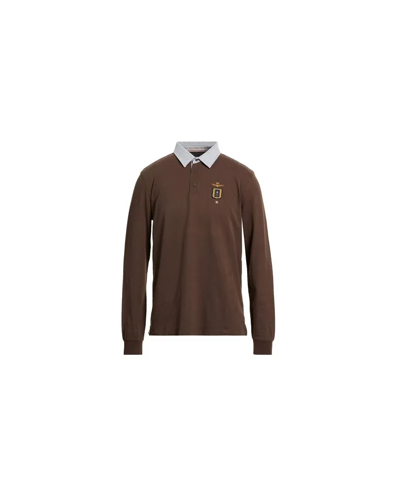 Aeronautica Militare TOPS - Poloshirtsauf YOOX.COM Dunkelbraun