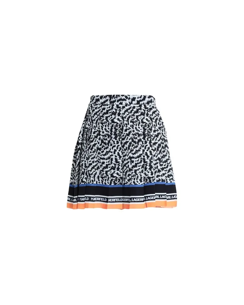 Karl Lagerfeld PLEATED MINI SKIRT  - HOSEN & RÖCKE - Miniröckeauf YOOX.COM Schwarz