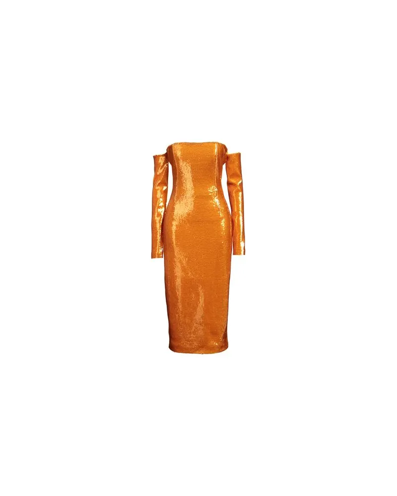 LAPOINTE KLEIDER - Midi-Kleiderauf YOOX.COM Orange