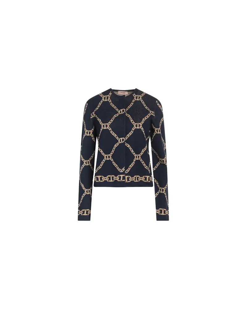 Twin-Set STRICKWAREN - Strickjackenauf YOOX.COM Marineblau