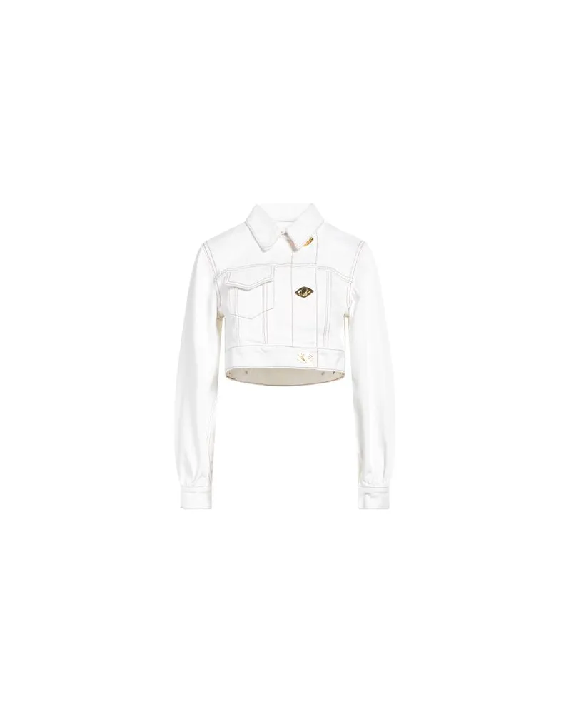 Ganni JACKEN & MÄNTEL - Jeansjacken/Mäntelauf YOOX.COM Elfenbein