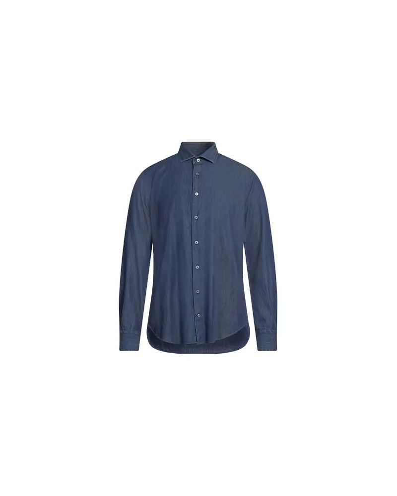 Drumohr  TOPS - Jeanshemdenauf YOOX.COM Blau