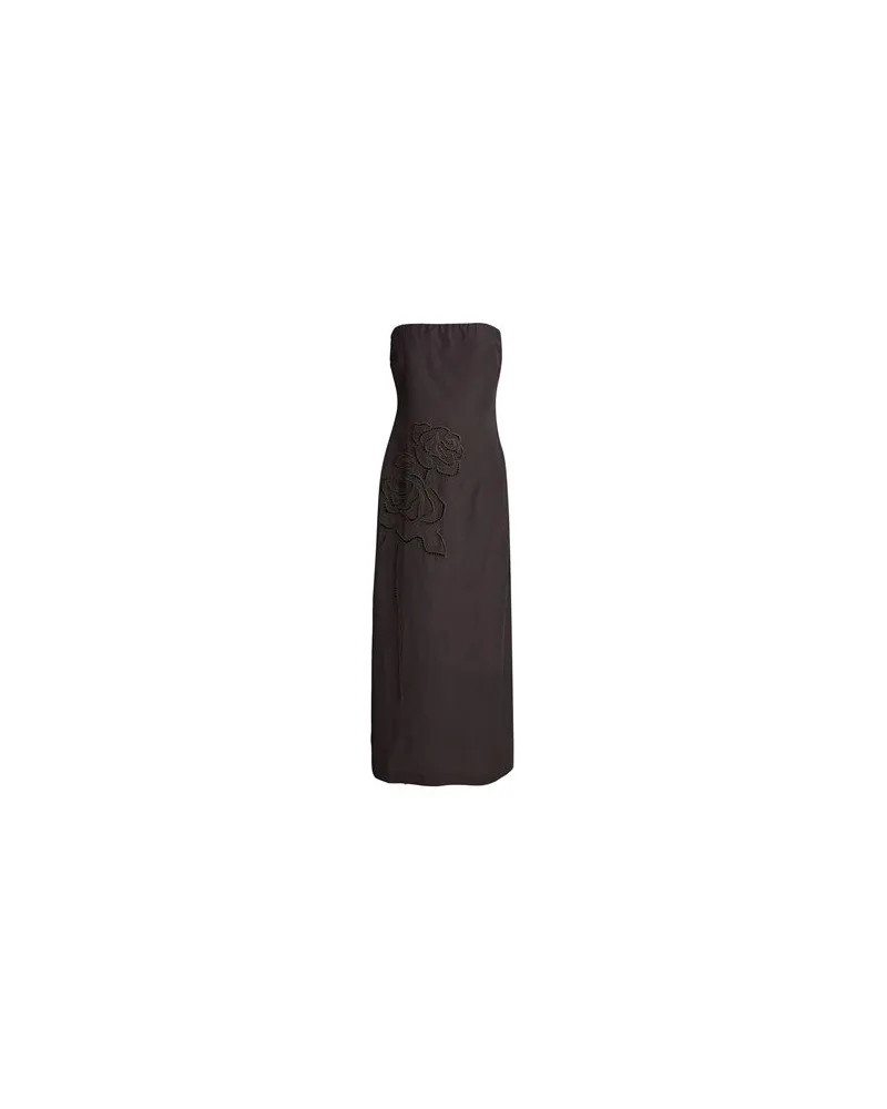 Liviana Conti KLEIDER - Maxi-Kleiderauf YOOX.COM Dunkelbraun