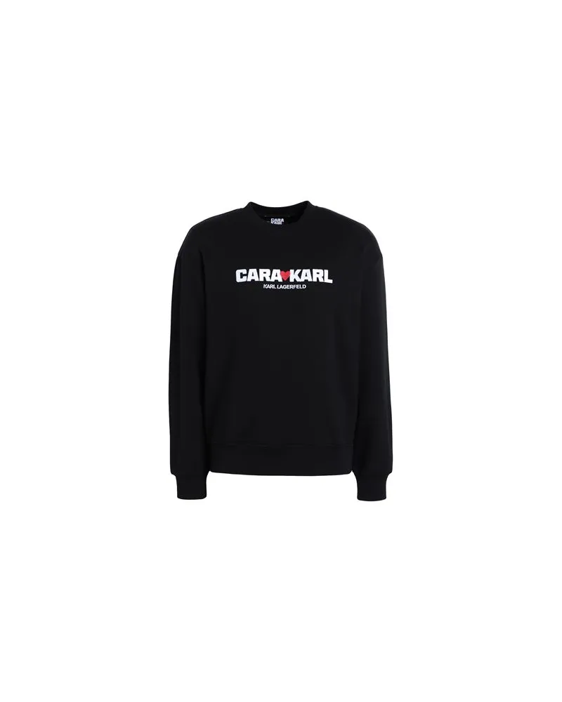 Karl Lagerfeld CARA LOVES KARL  - TOPS - Sweatshirtsauf YOOX.COM Schwarz