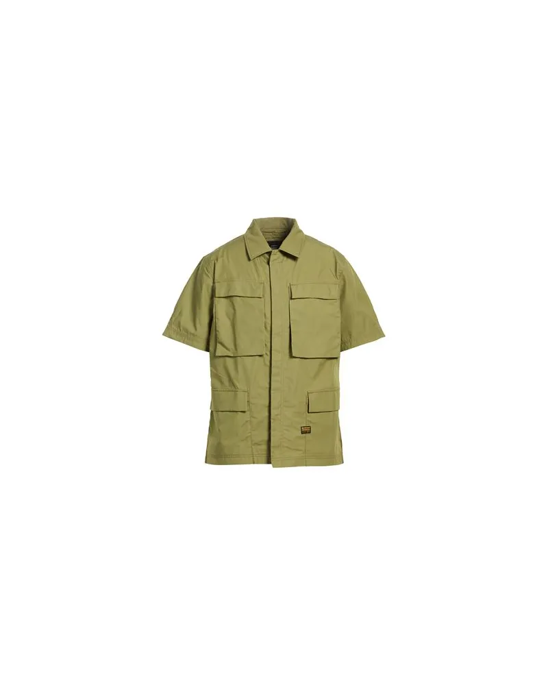 G-STAR RAW TOPS - Hemdenauf YOOX.COM Militärgrün