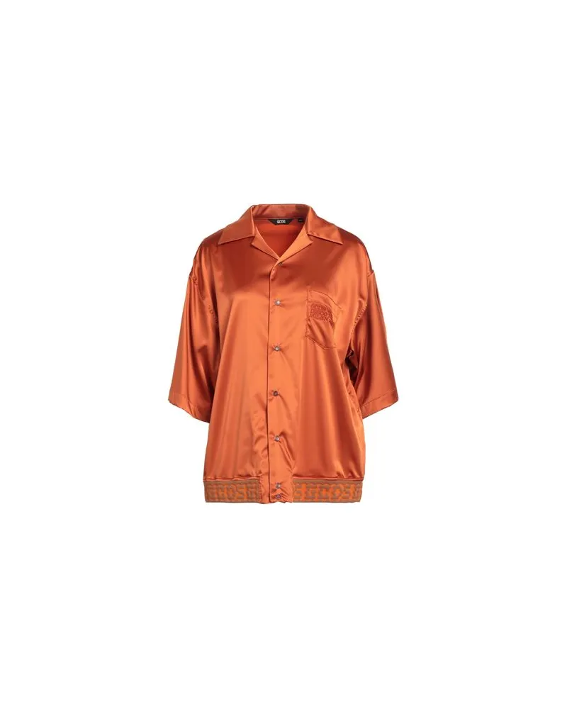 GCDS TOPS - Hemdenauf YOOX.COM Rostrot