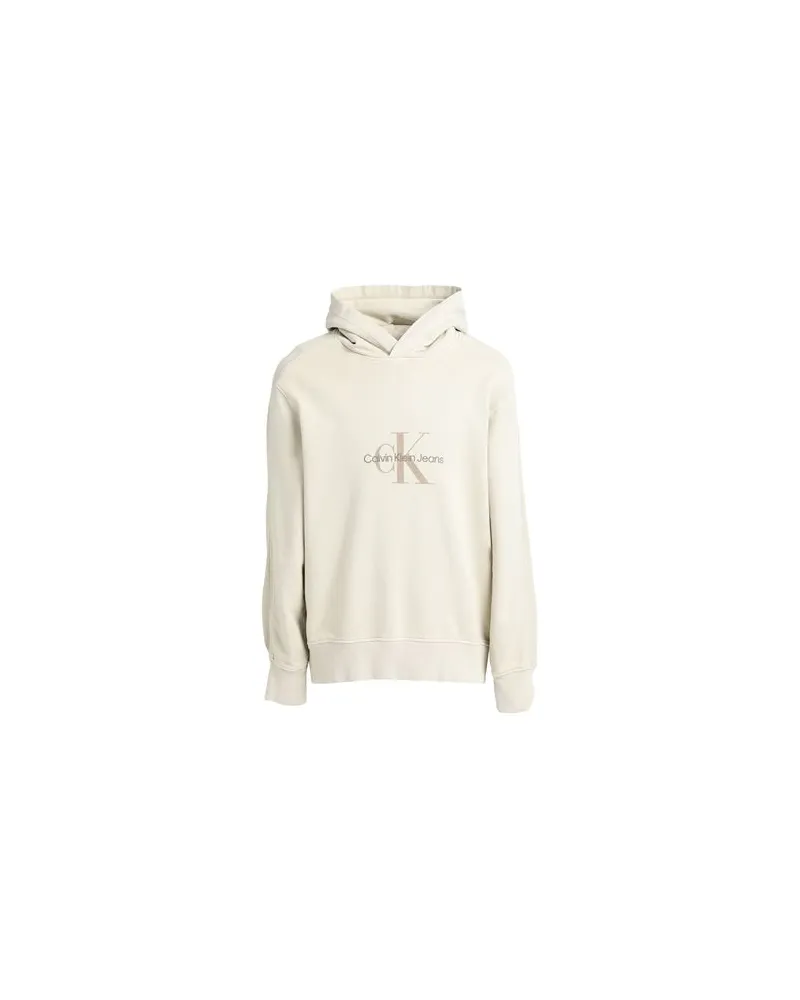 Calvin Klein TOPS - Sweatshirtsauf YOOX.COM Cremeweiß