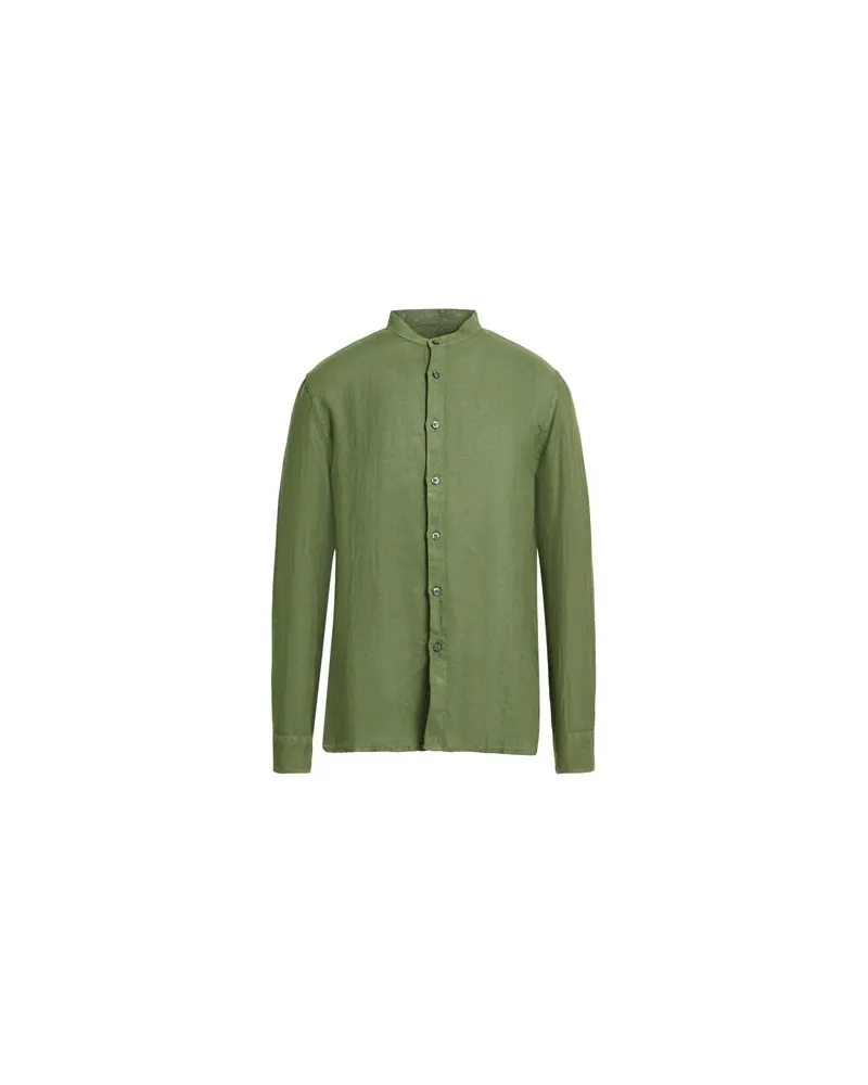 120% Lino TOPS - Hemdenauf YOOX.COM Militärgrün