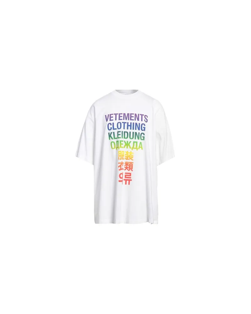 VETEMENTS TOPS - T-shirtsauf YOOX.COM Weiß