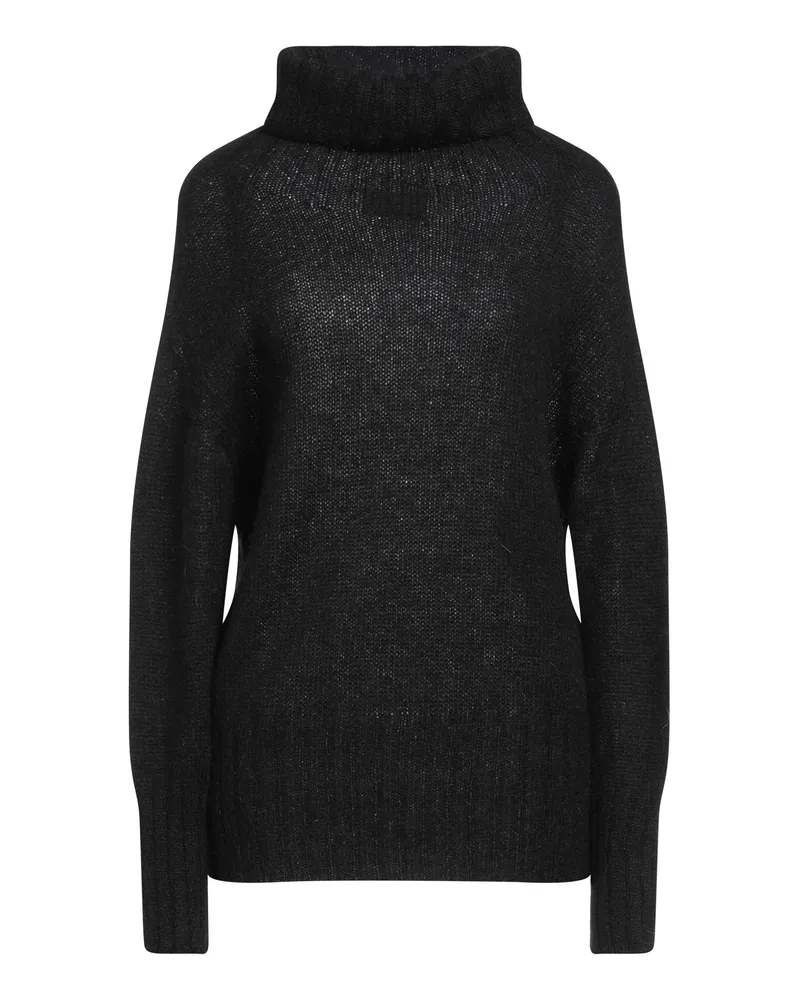 Alpha Studio Rollkragenpullover Schwarz