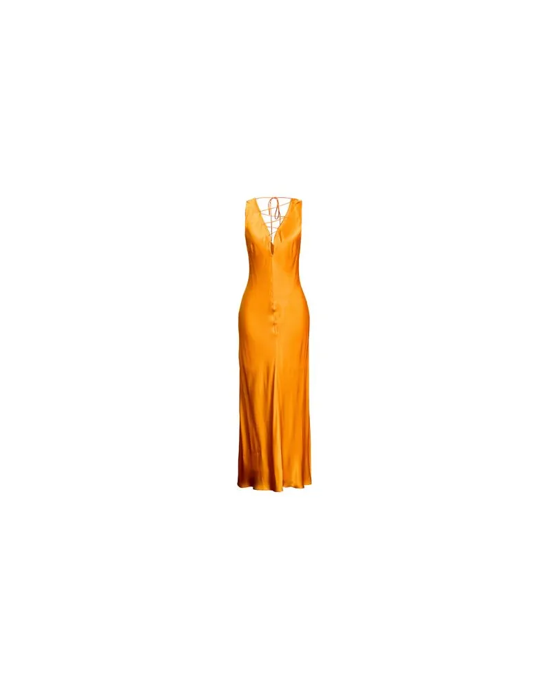 Frame Denim KLEIDER - Maxi-Kleiderauf YOOX.COM Orange