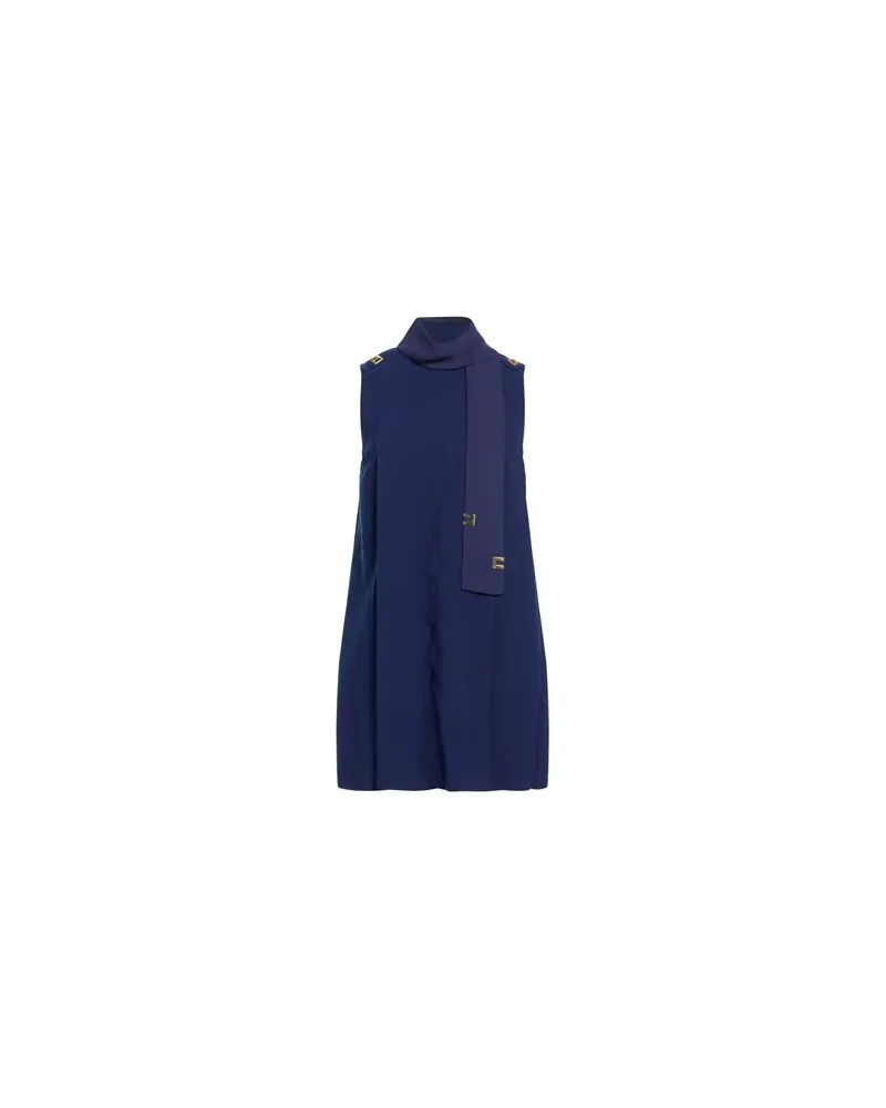 Elisabetta Franchi KLEIDER - Mini-Kleiderauf YOOX.COM Blau