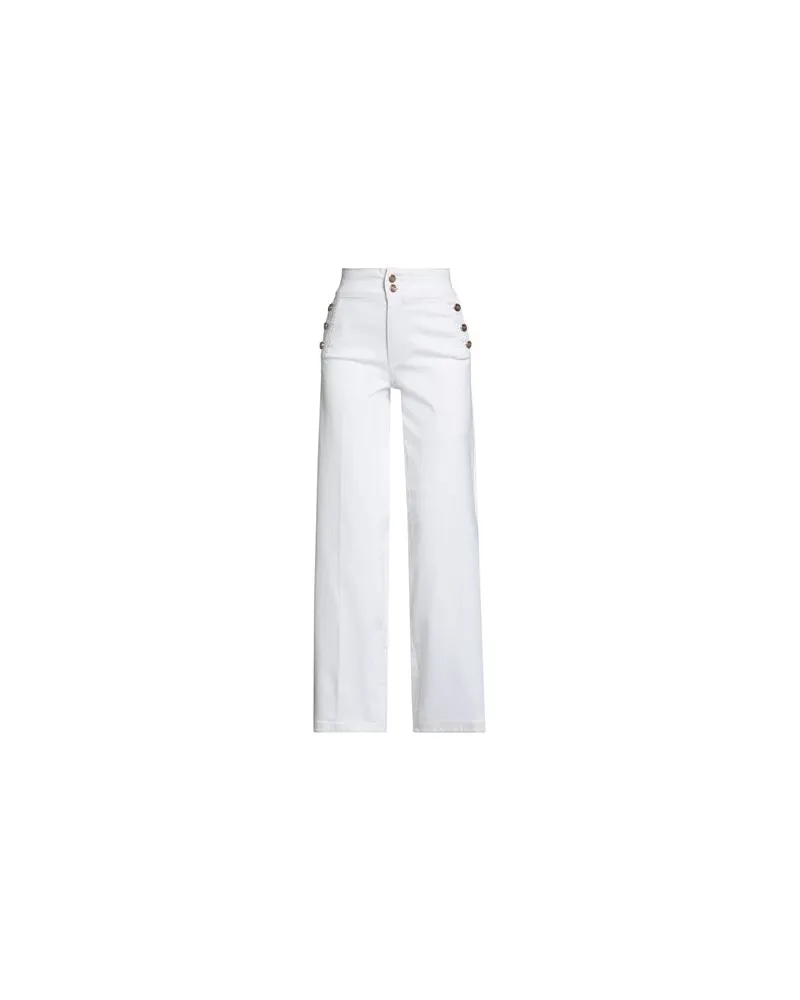 Silvian Heach DENIM - HOSEN & RÖCKE - Jeanshosenauf YOOX.COM Weiß