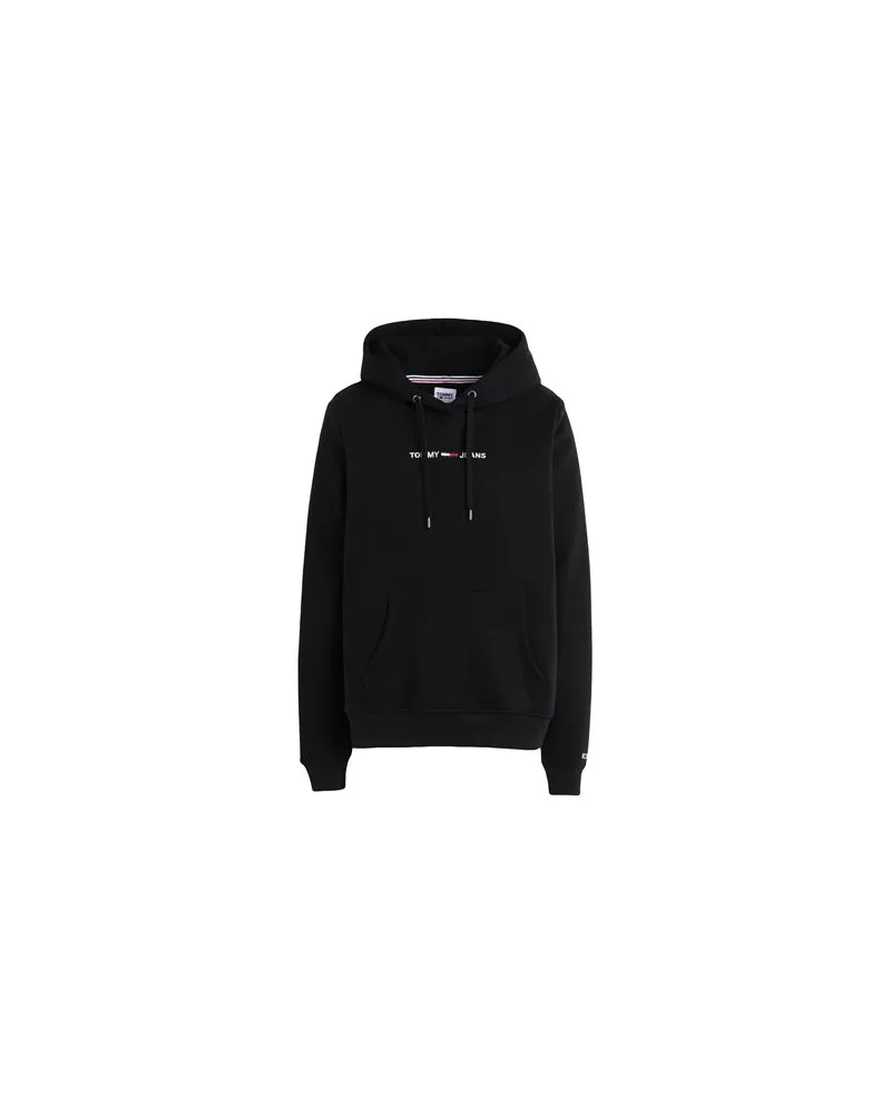 Tommy Hilfiger TJW LINEAR LOGO HOODIE  - TOPS - Sweatshirtsauf YOOX.COM Schwarz