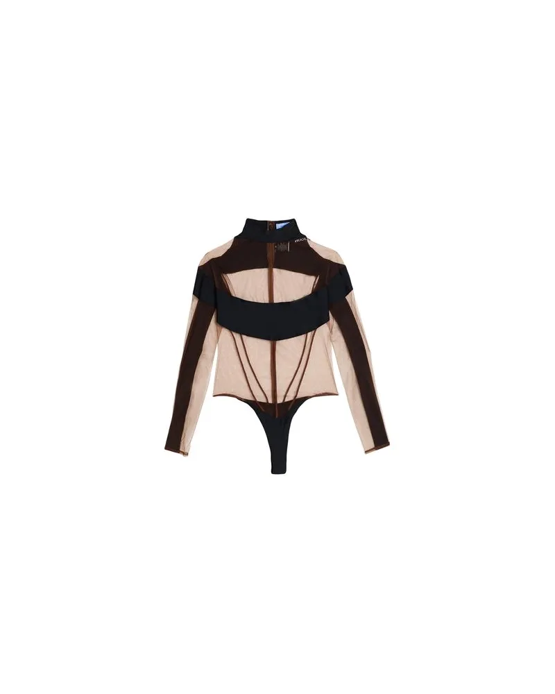 Thierry Mugler TOPS - Bodysuitsauf YOOX.COM Braun