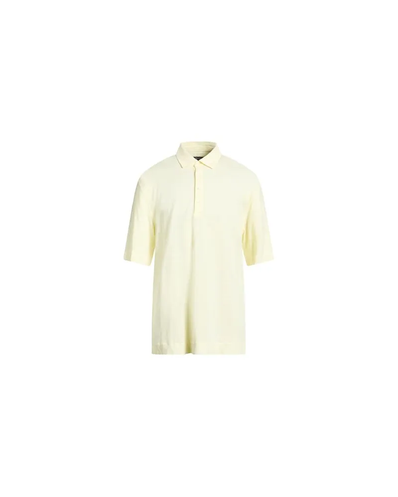 Ermenegildo Zegna OASI LINO - TOPS - Poloshirtsauf YOOX.COM Pastellgelb