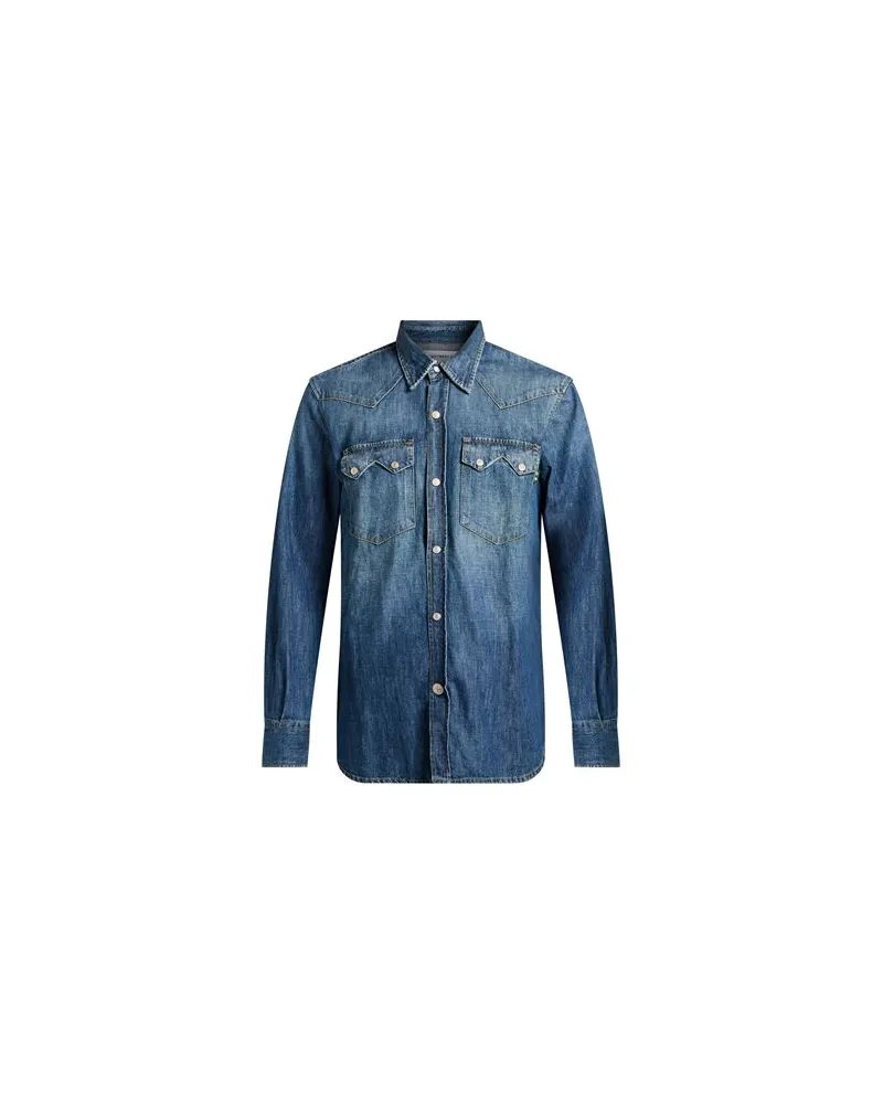 Department 5 TOPS - Jeanshemdenauf YOOX.COM Blau