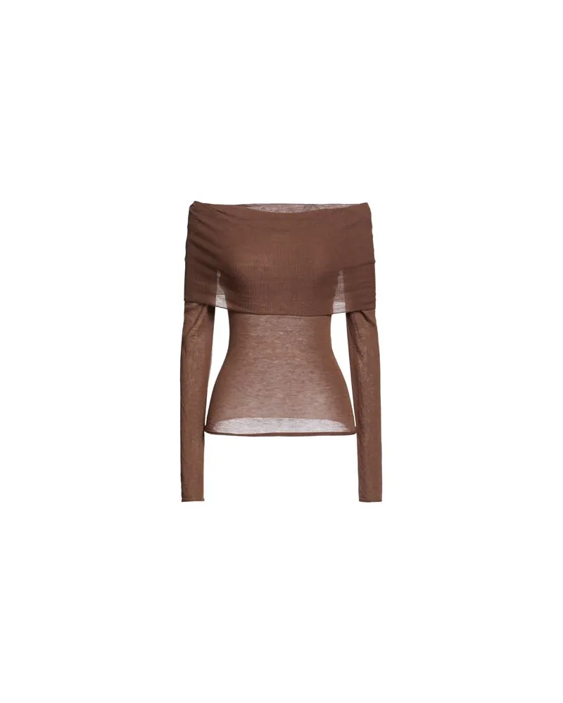 ALYSI CRÈME - STRICKWAREN - Rollkragenpulloverauf YOOX.COM Schokobraun