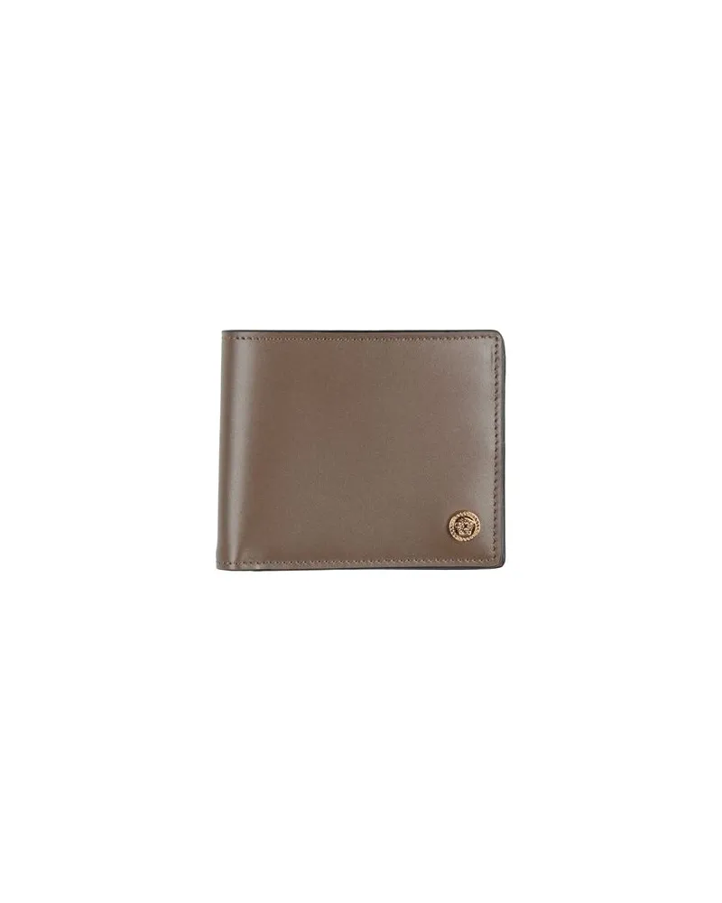 Versace Kleinlederwaren - Brieftaschenauf YOOX.COM Khaki
