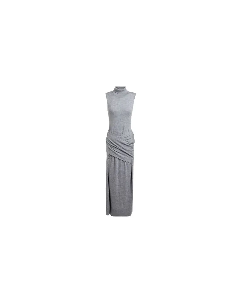Totême KLEIDER - Maxi-Kleiderauf YOOX.COM Grau