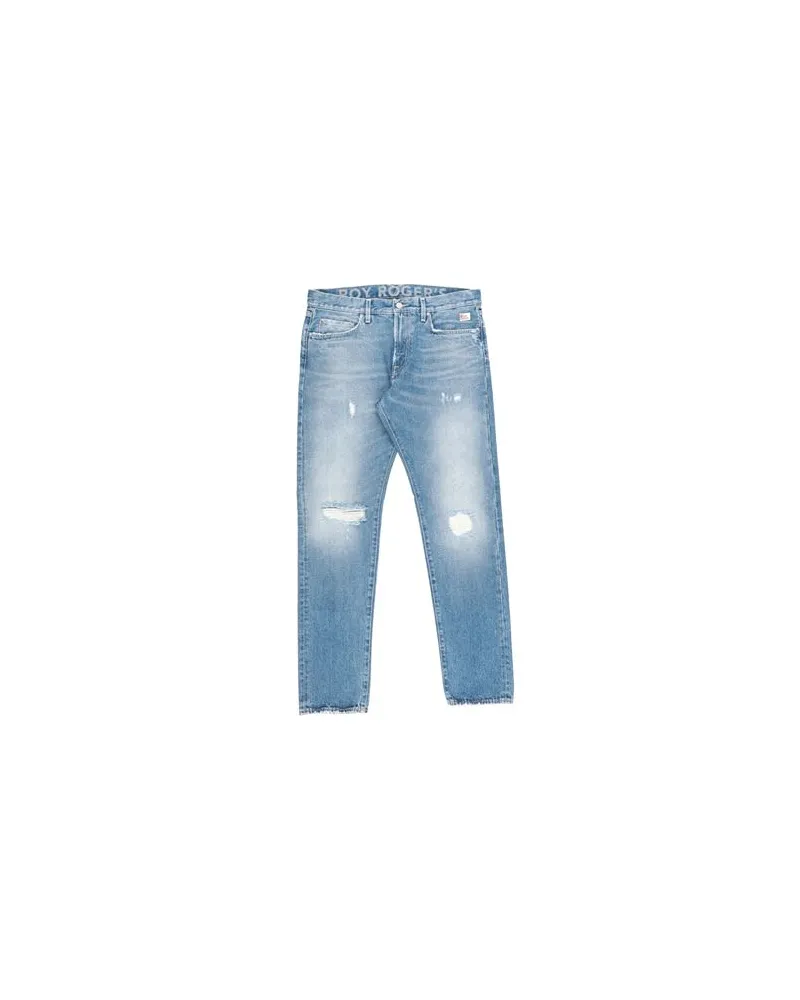 Roy Roger's HOSEN & RÖCKE - Jeanshosenauf YOOX.COM Blau