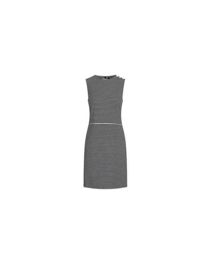 Ralph Lauren BUTTON-TRIM PONTE DRESS   - KLEIDER - Mini-Kleiderauf YOOX.COM Schwarz