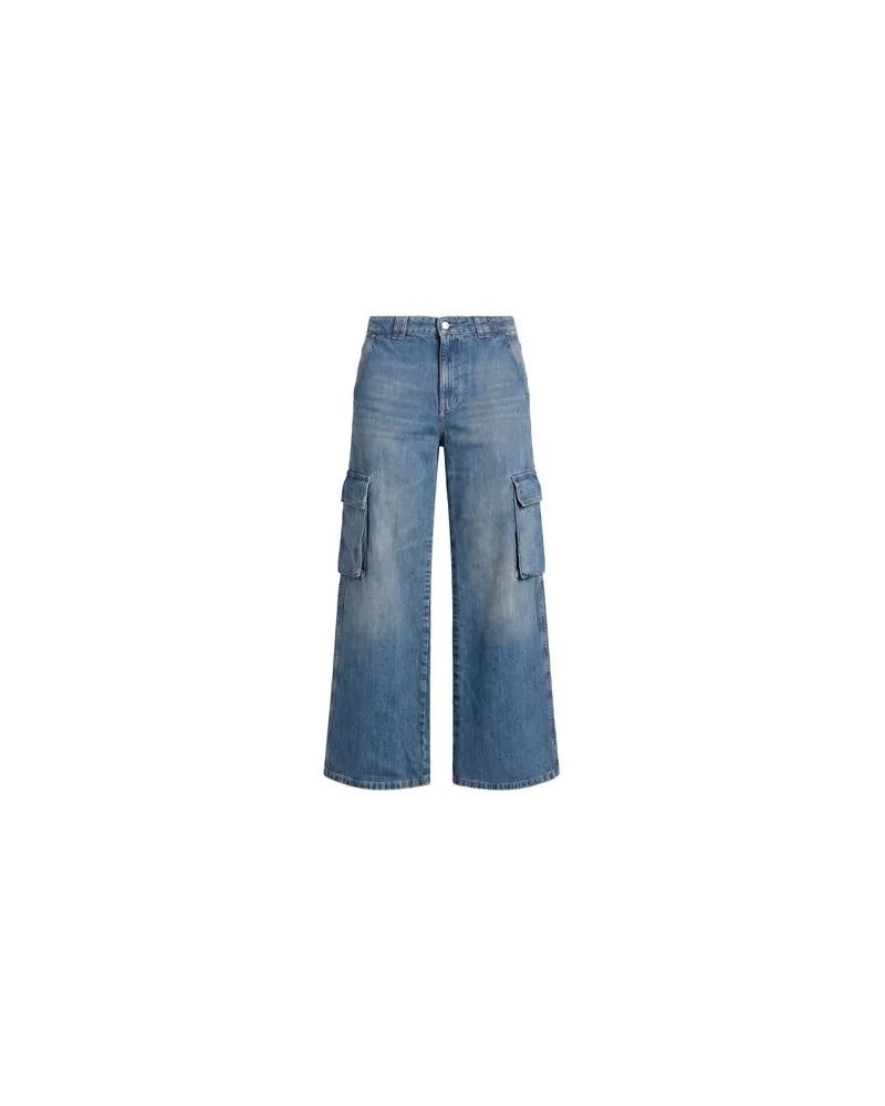 MARELLA HOSEN & RÖCKE - Jeanshosenauf YOOX.COM Blau