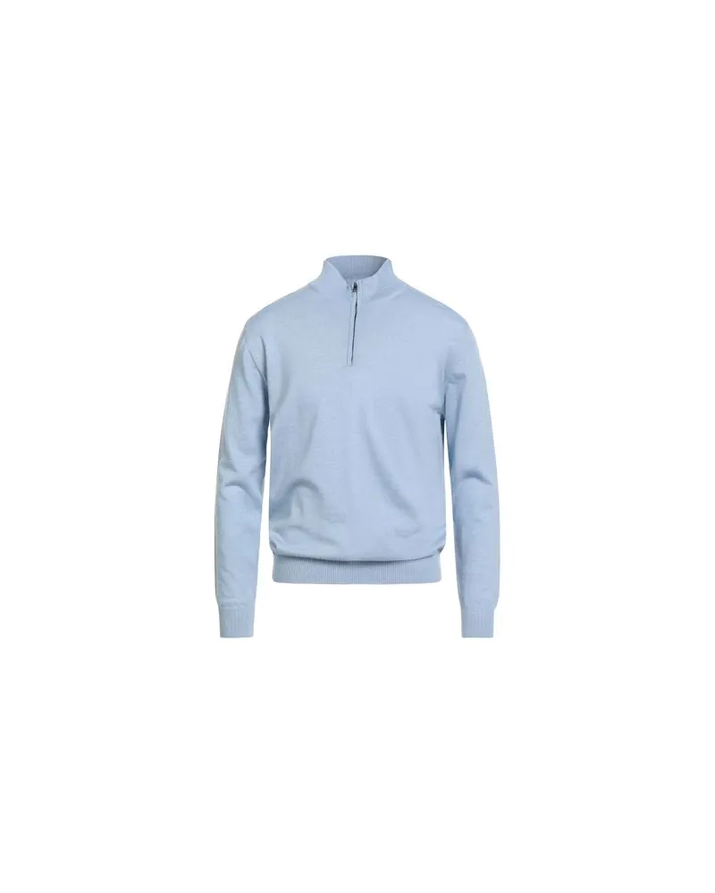 Luigi Borrelli STRICKWAREN - Rollkragenpulloverauf YOOX.COM Himmelblau