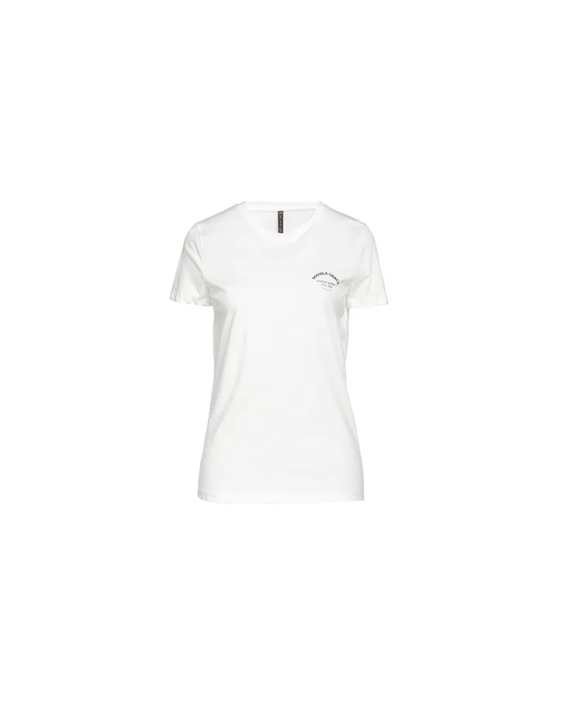 Manila Grace TOPS - T-shirtsauf YOOX.COM Weiß