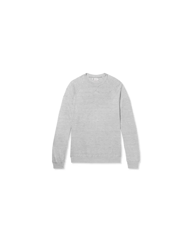 Brunello Cucinelli STRICKWAREN - Pulloverauf YOOX.COM Hellgrau