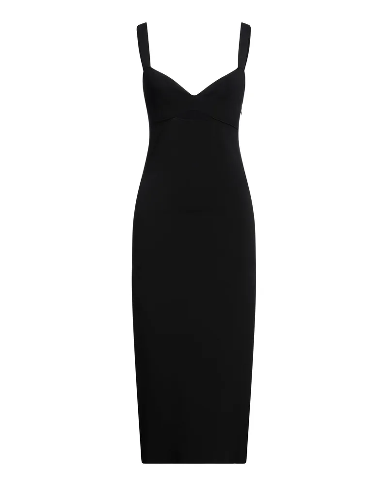 Roland Mouret Midi-Kleid Schwarz