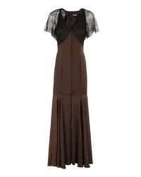 ROTATE Birger Christensen Maxi-Kleid Braun