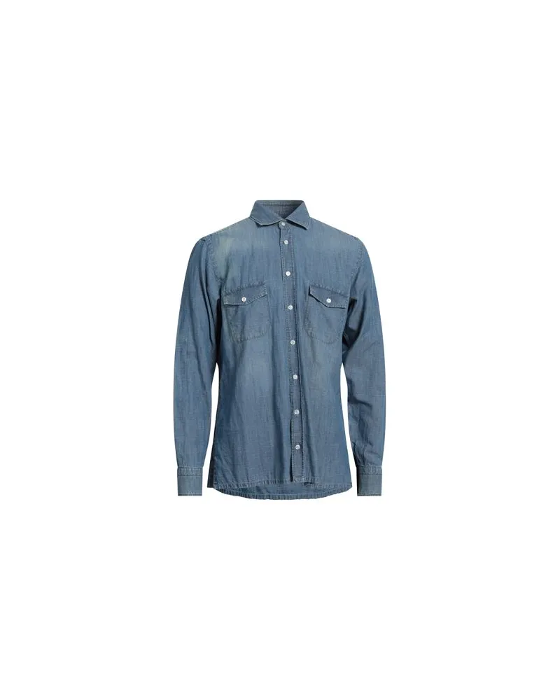 BARBA TOPS - Jeanshemdenauf YOOX.COM Blau