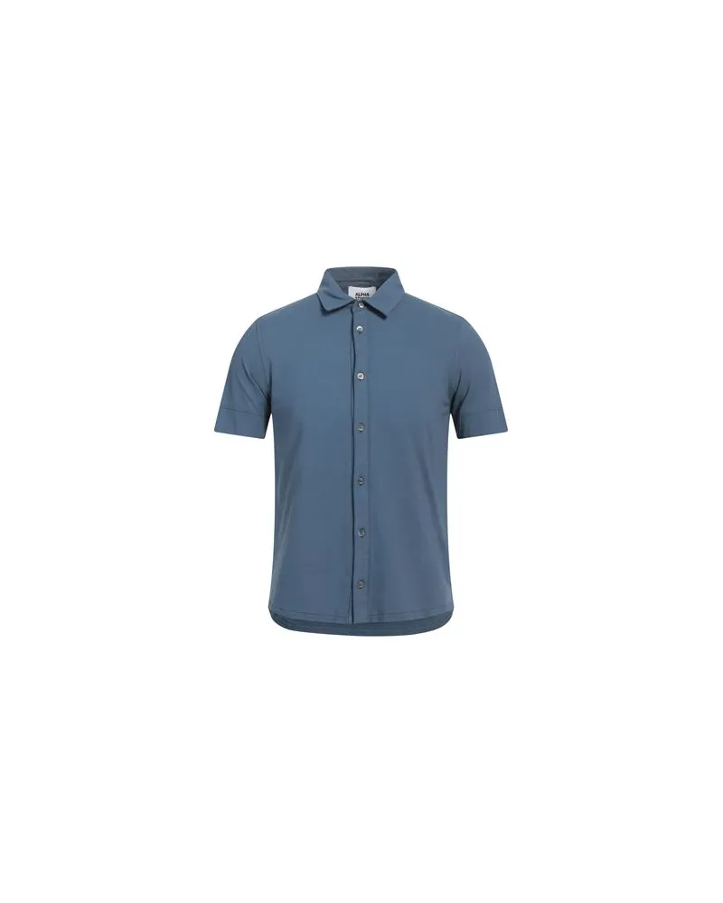 Alpha Studio TOPS - Hemdenauf YOOX.COM Taubenblau
