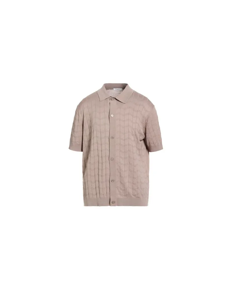 Paolo Pecora Milano STRICKWAREN - Strickjackenauf YOOX.COM Maulwurfsgrau