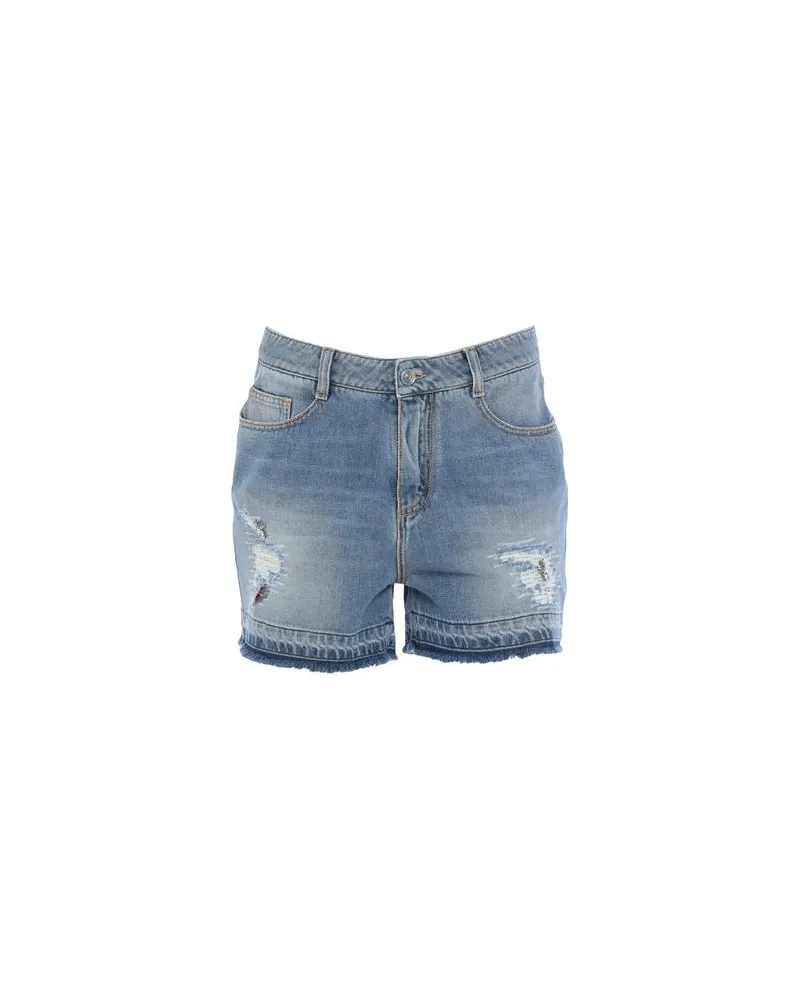 Ermanno Scervino HOSEN & RÖCKE - Jeansshortsauf YOOX.COM Blau