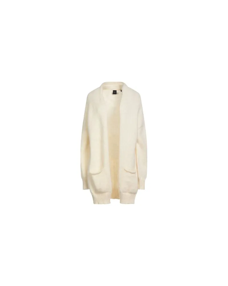 Pinko STRICKWAREN - Strickjackenauf YOOX.COM Cremeweiß
