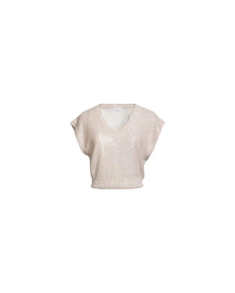 Brunello Cucinelli STRICKWAREN - Pulloverauf YOOX.COM Beige