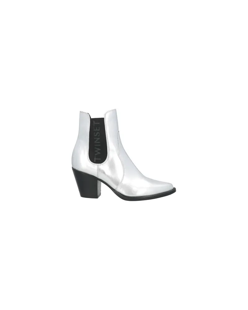 Twin-Set SCHUHE - Stiefelettenauf YOOX.COM Silber