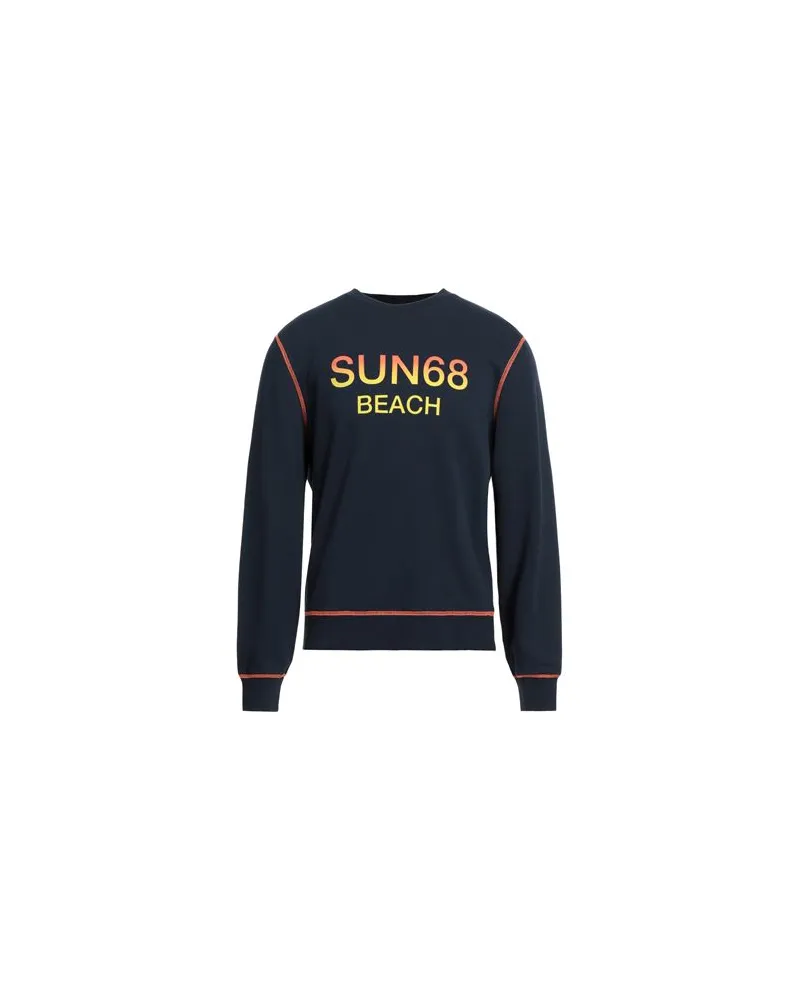 Sun68 TOPS - Sweatshirtsauf YOOX.COM Marineblau