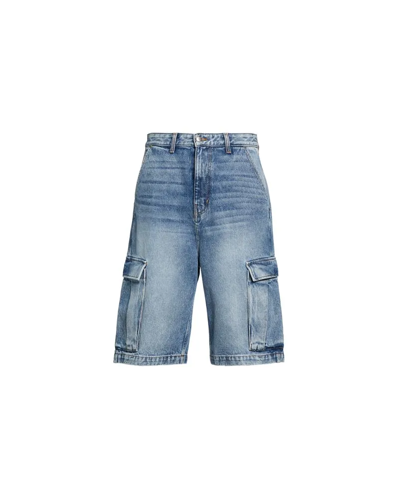 RHUDE HOSEN & RÖCKE - Jeansshortsauf YOOX.COM Blau