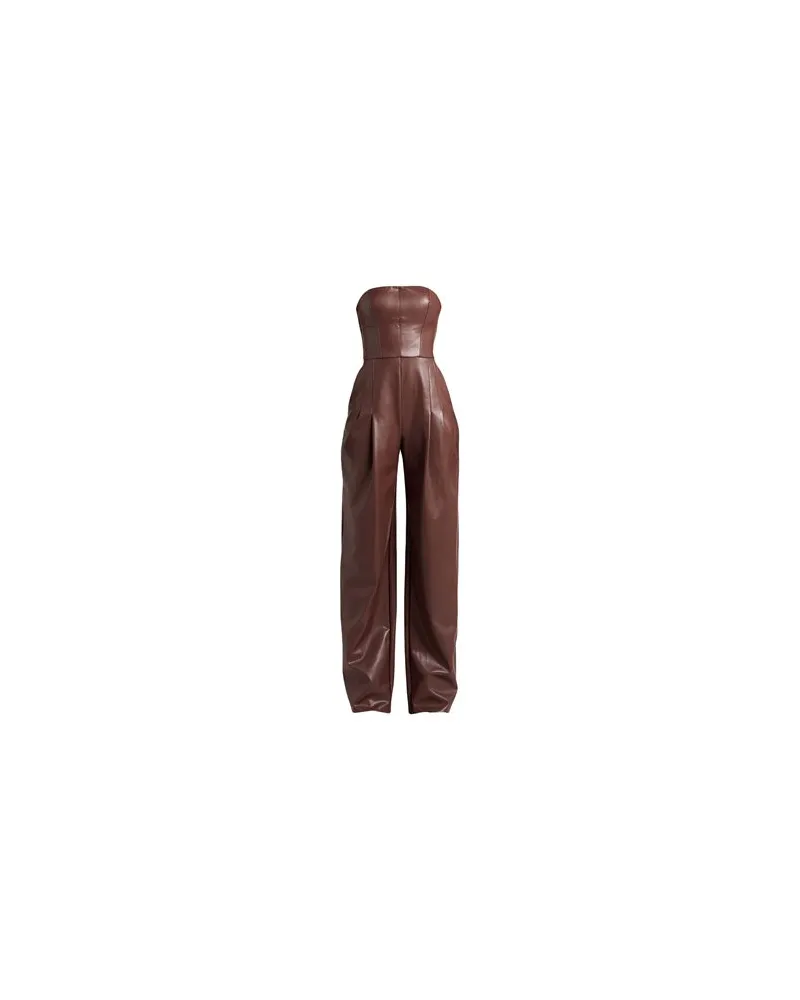 Elisabetta Franchi OVERALLS - Jumpsuitsauf YOOX.COM Schokobraun